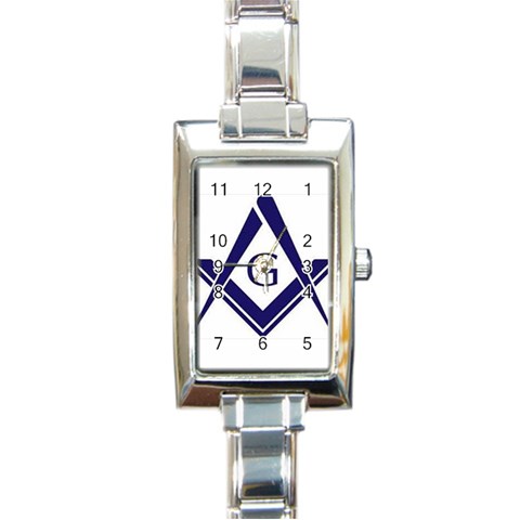 sandc Rectangular Italian Charm Watch from ArtsNow.com Front