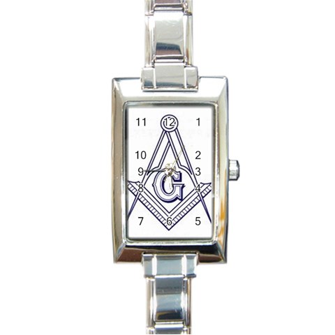 masonsym Rectangular Italian Charm Watch from ArtsNow.com Front