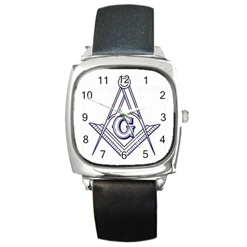 masonsym Square Metal Watch from ArtsNow.com Front