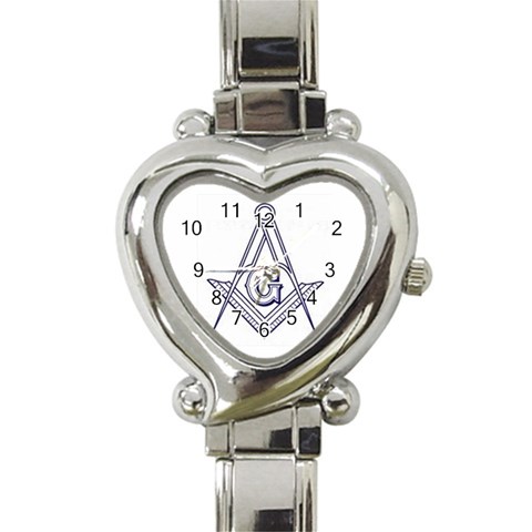 masonsym Heart Italian Charm Watch from ArtsNow.com Front