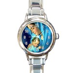 Mary_Mother_of_God_Incarnation Round Italian Charm Watch