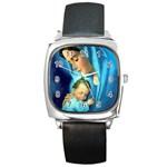 Mary_Mother_of_God_Incarnation Square Metal Watch