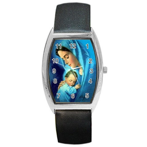 Mary_Mother_of_God_Incarnation Barrel Style Metal Watch from ArtsNow.com Front