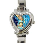 Mary_Mother_of_God_Incarnation Heart Italian Charm Watch