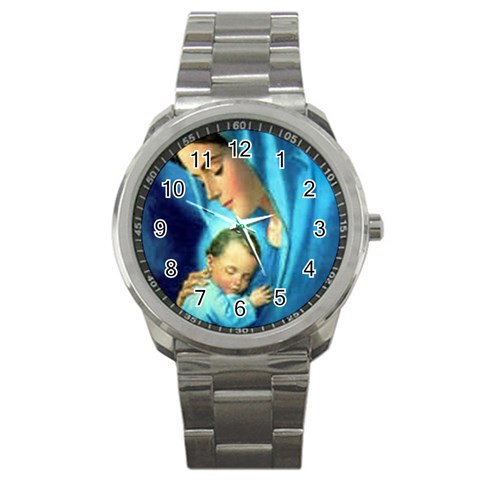 Mary_Mother_of_God_Incarnation Sport Metal Watch from ArtsNow.com Front