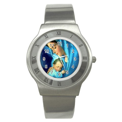 Mary_Mother_of_God_Incarnation Stainless Steel Watch from ArtsNow.com Front