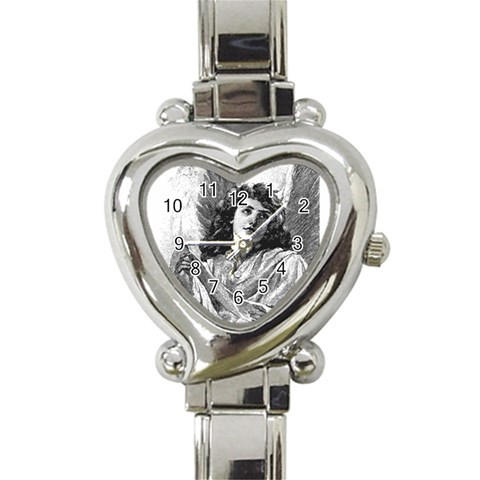 ANGEL2 Heart Italian Charm Watch from ArtsNow.com Front