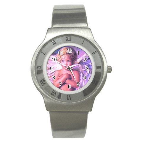 angel2 Stainless Steel Watch from ArtsNow.com Front