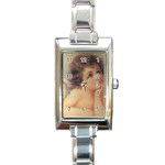 angel1 Rectangular Italian Charm Watch