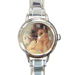 angel1 Round Italian Charm Watch