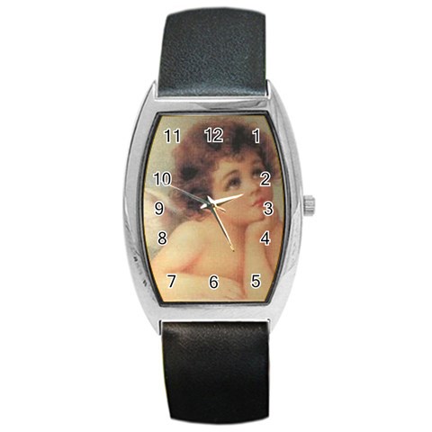 angel1 Barrel Style Metal Watch from ArtsNow.com Front