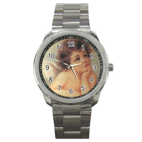 angel1 Sport Metal Watch from ArtsNow.com Front