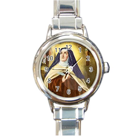 teresa Round Italian Charm Watch from ArtsNow.com Front