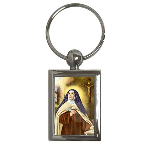 teresa Key Chain (Rectangle) from ArtsNow.com Front