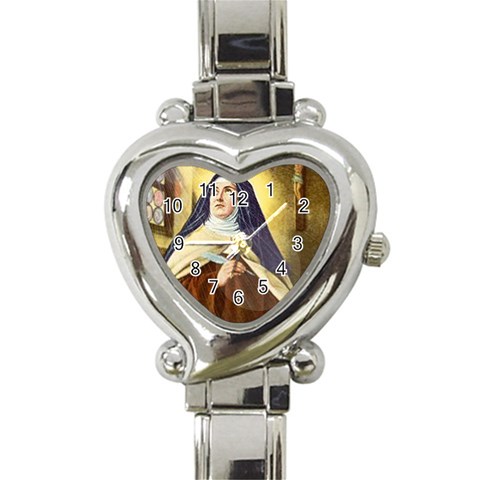 teresa Heart Italian Charm Watch from ArtsNow.com Front