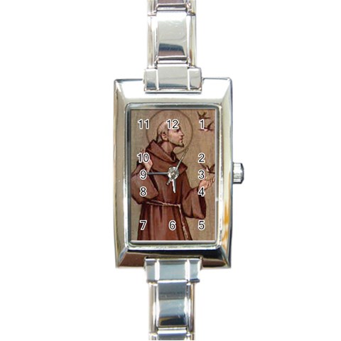 saints_catholic_org_francis Rectangular Italian Charm Watch from ArtsNow.com Front