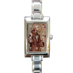 saints_catholic_org_francis Rectangular Italian Charm Watch