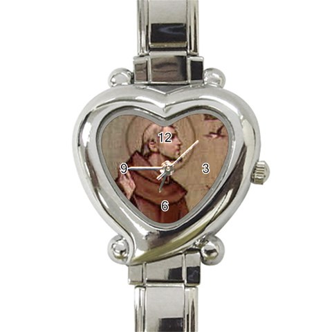 saints_catholic_org_francis Heart Italian Charm Watch from ArtsNow.com Front