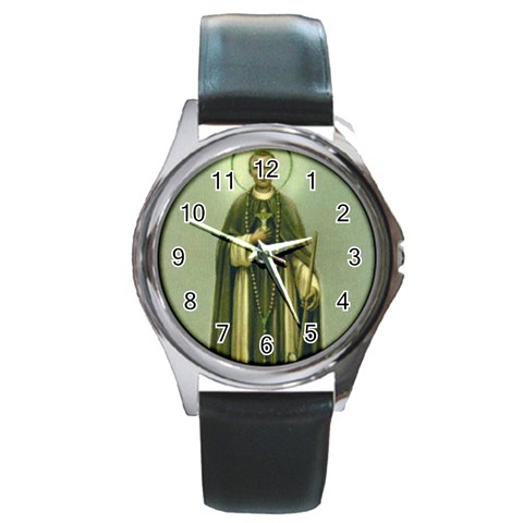 1103por2 Round Metal Watch from ArtsNow.com Front