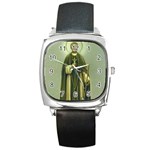 1103por2 Square Metal Watch