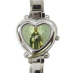 1103por2 Heart Italian Charm Watch