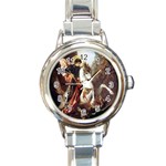 dragons4 Round Italian Charm Watch