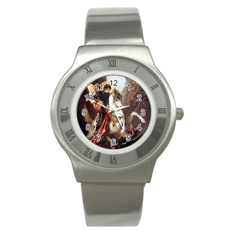 dragons4 Stainless Steel Watch from ArtsNow.com Front