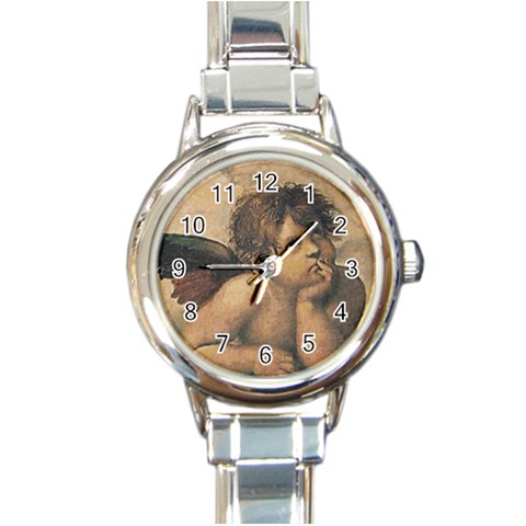 PIL%20Angels%20I Round Italian Charm Watch from ArtsNow.com Front