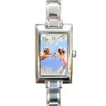 Baby%20Angels Rectangular Italian Charm Watch