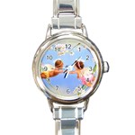 Baby%20Angels Round Italian Charm Watch