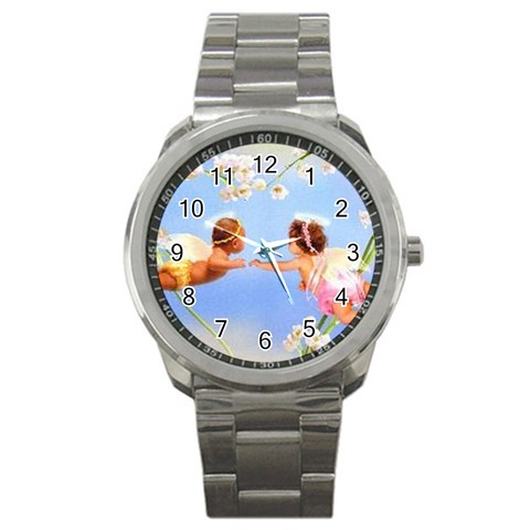 Baby%20Angels Sport Metal Watch from ArtsNow.com Front