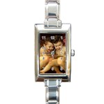 angels Rectangular Italian Charm Watch