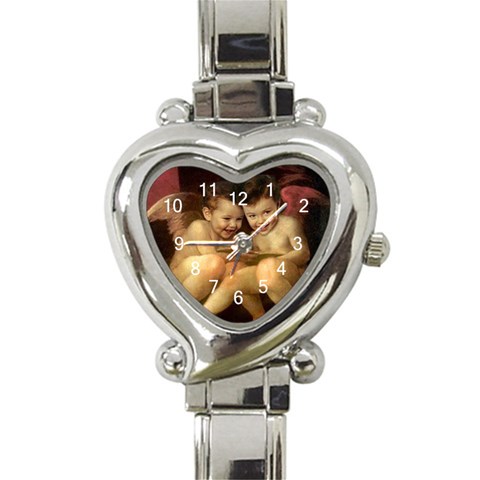 angels Heart Italian Charm Watch from ArtsNow.com Front