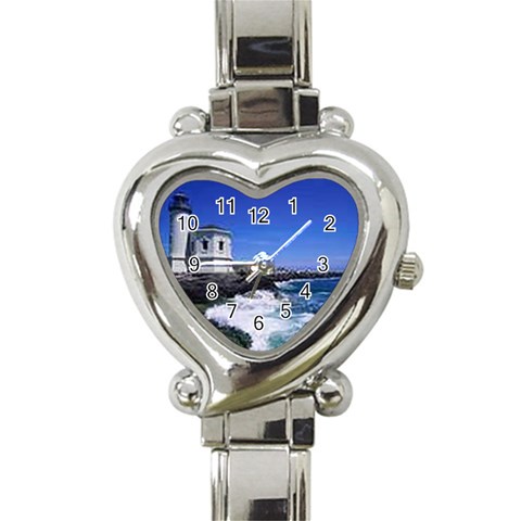 thumbnailCAKP5APZ Heart Italian Charm Watch from ArtsNow.com Front