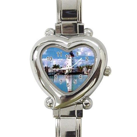 thumbnailCAIGFU95 Heart Italian Charm Watch from ArtsNow.com Front