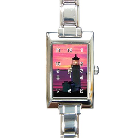 thumbnailCAG6EWQE Rectangular Italian Charm Watch from ArtsNow.com Front