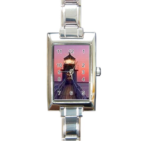 thumbnailCA4OVMAR Rectangular Italian Charm Watch from ArtsNow.com Front