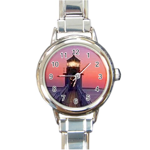 thumbnailCA4OVMAR Round Italian Charm Watch from ArtsNow.com Front