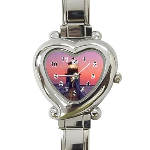 thumbnailCA4OVMAR Heart Italian Charm Watch from ArtsNow.com Front