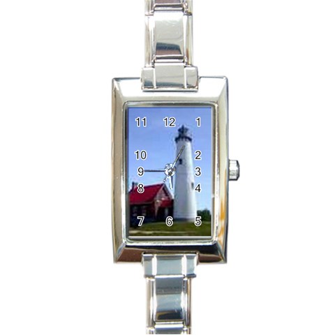 thumbnailCA4HQ0CA Rectangular Italian Charm Watch from ArtsNow.com Front