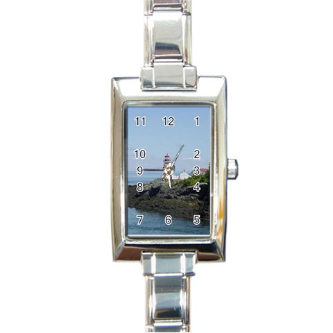 east_quoddy_head_light_house_photo03_small Rectangular Italian Charm Watch from ArtsNow.com Front