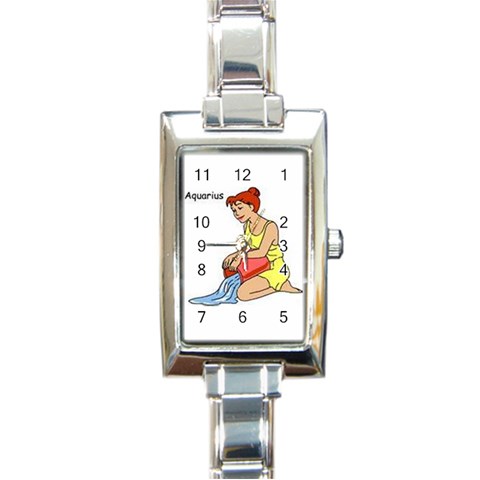 thumbnailDFG Rectangular Italian Charm Watch from ArtsNow.com Front