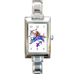 SAG Rectangular Italian Charm Watch