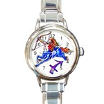 SAG Round Italian Charm Watch