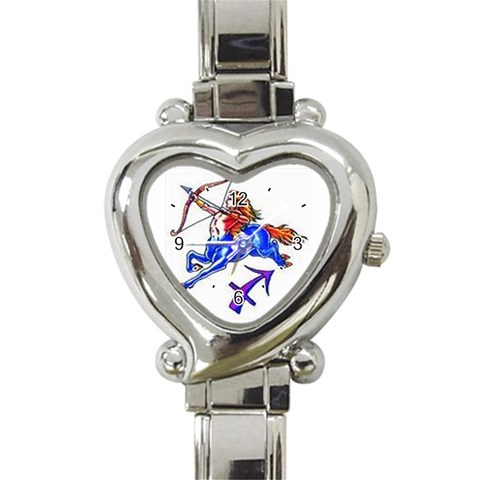 SAG Heart Italian Charm Watch from ArtsNow.com Front