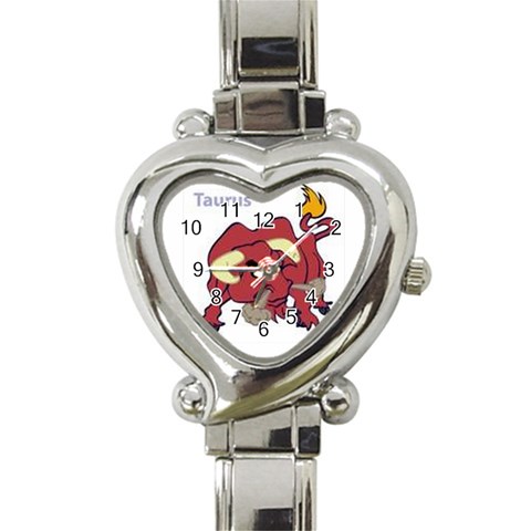 CAPZRP0K Heart Italian Charm Watch from ArtsNow.com Front