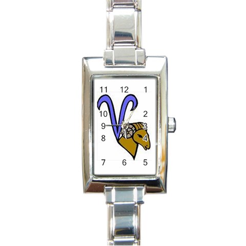 CACPUNG9 Rectangular Italian Charm Watch from ArtsNow.com Front