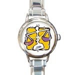 CACH2RK9 Round Italian Charm Watch