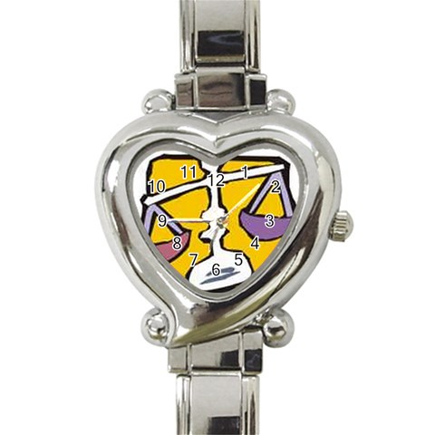 CACH2RK9 Heart Italian Charm Watch from ArtsNow.com Front