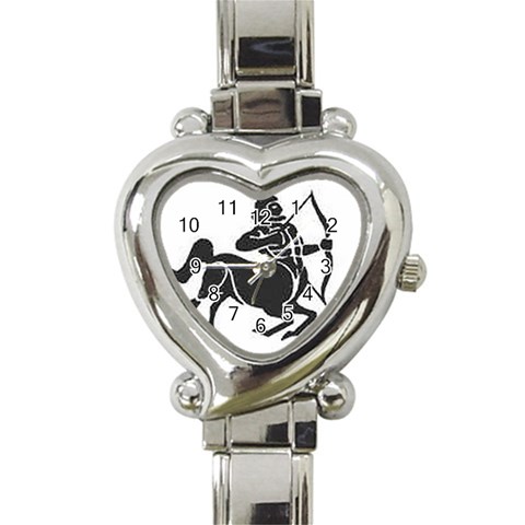 CA48EG4X Heart Italian Charm Watch from ArtsNow.com Front